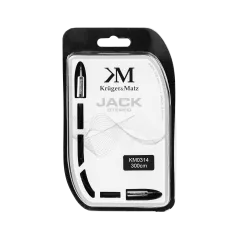 Kabel wtyk prosty - wtyk prosty jack 3.5 stereo 3.0m Kruger&Matz