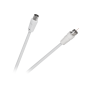 Kabel wtyk TV - wtyk F 1,5m biały