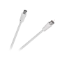 Kabel wtyk TV - wtyk F 1,5m biały