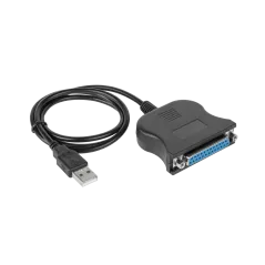 Kabel wtyk USB - żeński LPT 0,8 m