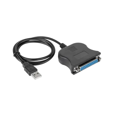Kabel wtyk USB - żeński LPT 0,8 m