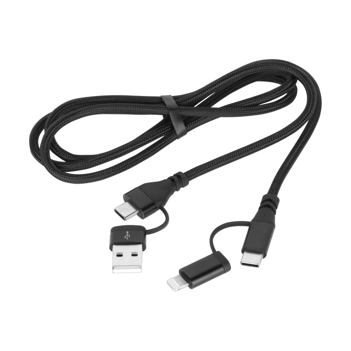 Kabel wtyk USB A/C - wtyk USB C/lightning (2+2) 1m Kabel wtyk USB A/C - wtyk USB C/lightning (2+2) 1m
