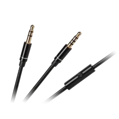Kabel z mikrofonem do słuchawek Kruger&Matz Street oraz Wave - kolor czarny