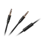 Kabel z mikrofonem do słuchawek Kruger&Matz Street oraz Wave - kolor czarny