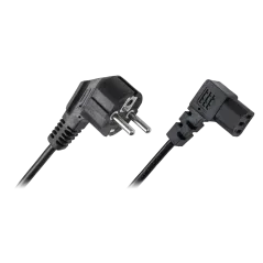 Kabel zasilający sieciowy do komputera kątowy 3m