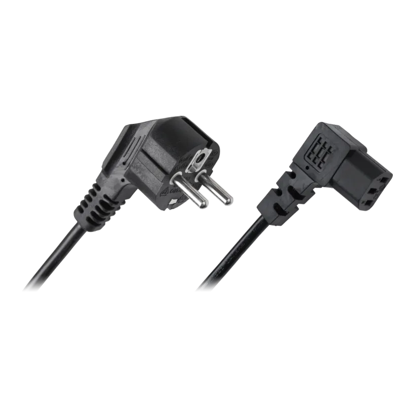 Kabel zasilający sieciowy do komputera kątowy 3m Kabel zasilający sieciowy do komputera kątowy 3m