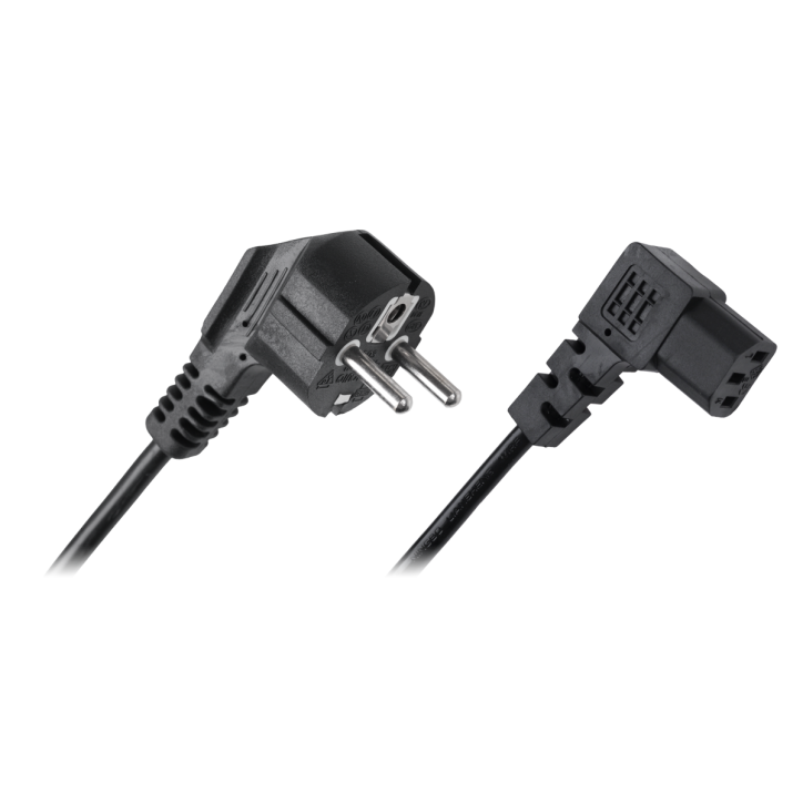 Kabel zasilający sieciowy do komputera kątowy 3m Kabel zasilający sieciowy do komputera kątowy 3m