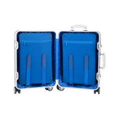 Kabinowa walizka aluminiowa na kółkach Kruge&Matz srebrna