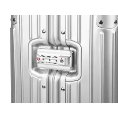 Kabinowa walizka aluminiowa na kółkach Kruge&Matz srebrna