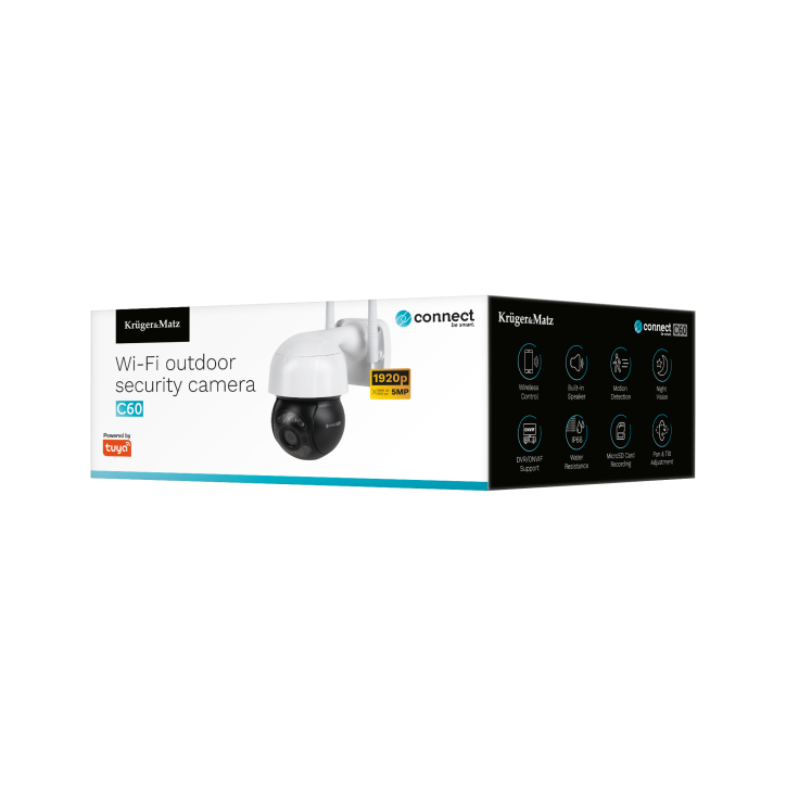 Kamera Wi-Fi zewnętrzna Kruger&Matz Connect C60 Tuya Kamera Wi-Fi zewnętrzna Kruger&Matz Connect C60 Tuya