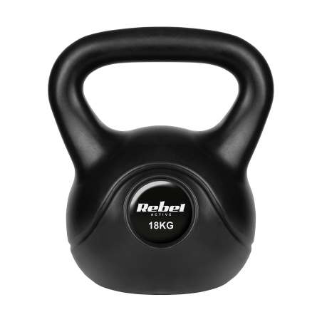 Kettlebell bitumiczny 18 kg REBEL ACTIVE