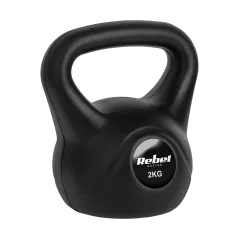Kettlebell bitumiczny 2 kg REBEL ACTIVE