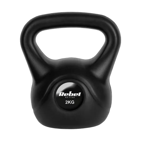 Kettlebell bitumiczny 2kg, REBEL ACTIVE
