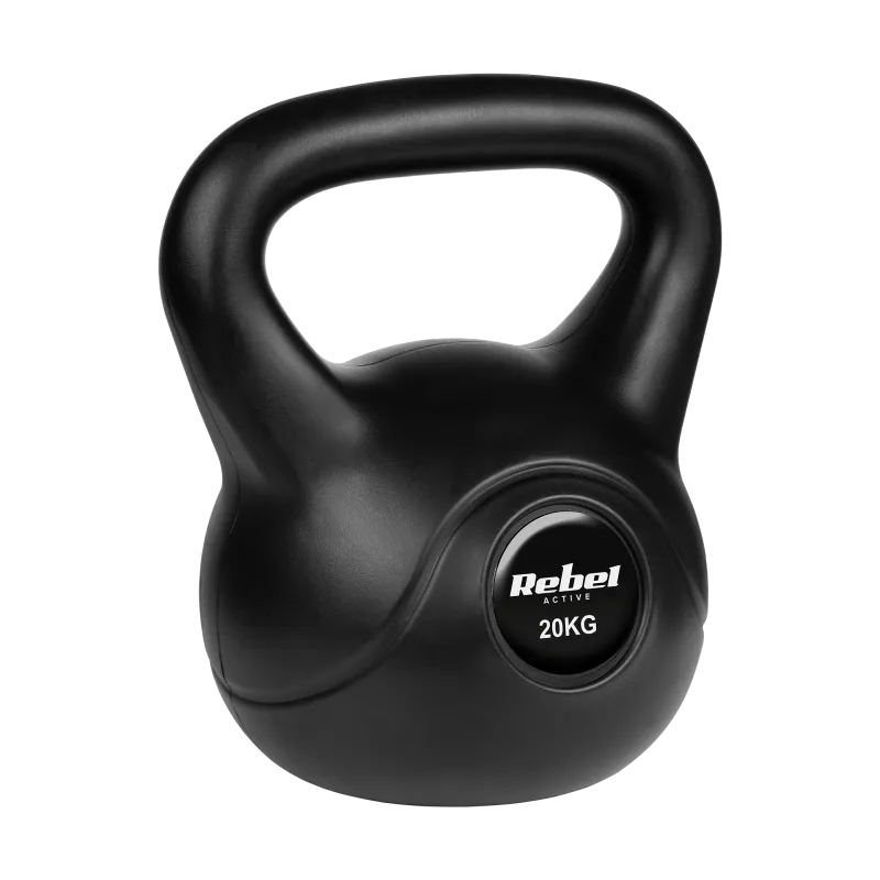 Kettlebell bitumiczny 20 kg REBEL ACTIVE Kettlebell bitumiczny 20 kg REBEL ACTIVE