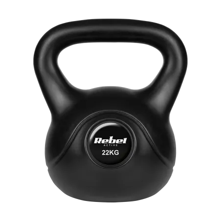 Kettlebell bitumiczny 22 kg REBEL ACTIVE