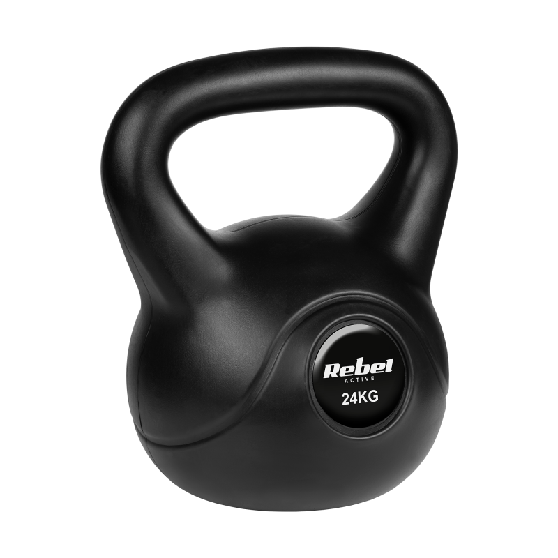 Kettlebell bitumiczny 24 kg REBEL ACTIVE