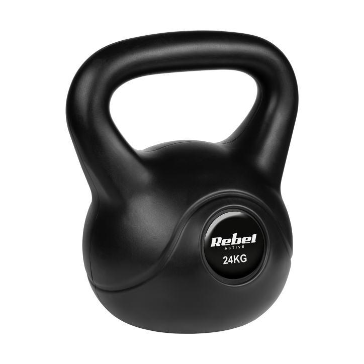 Kettlebell bitumiczny 24 kg REBEL ACTIVE Kettlebell bitumiczny 24 kg REBEL ACTIVE
