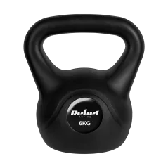 Kettlebell bitumiczny 6kg, REBEL ACTIVE