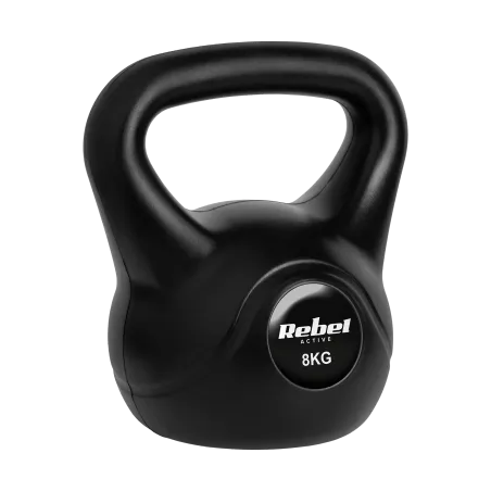 Kettlebell bitumiczny 8 kg REBEL ACTIVE