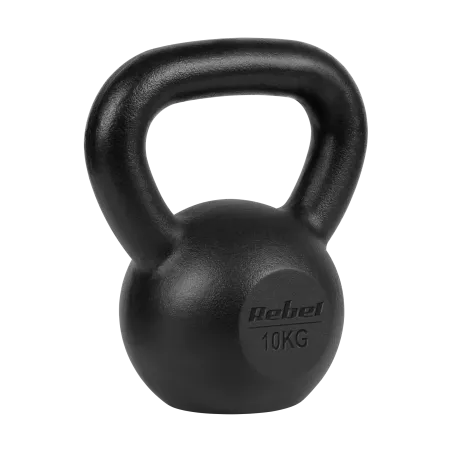 Kettlebell żeliwny 10kg, REBEL ACTIVE