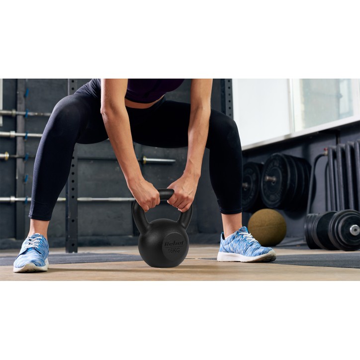 Kettlebell żeliwny 14kg, REBEL ACTIVE Kettlebell żeliwny 14kg, REBEL ACTIVE