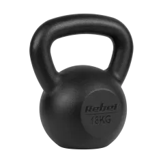 Kettlebell żeliwny 18kg, REBEL ACTIVE