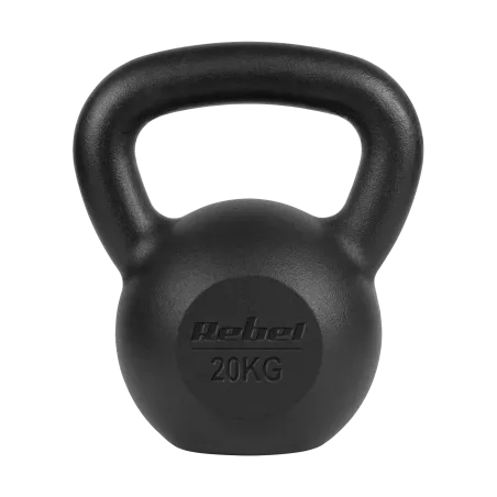 Kettlebell żeliwny 20kg, REBEL ACTIVE