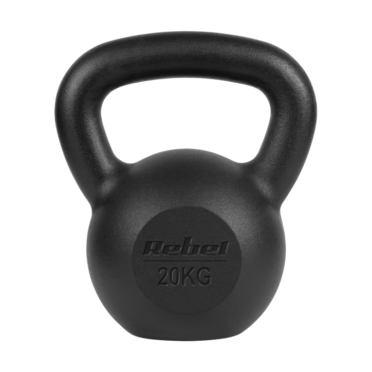 Kettlebell żeliwny 20kg, REBEL ACTIVE Kettlebell żeliwny 20kg, REBEL ACTIVE