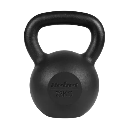 Kettlebell żeliwny 22kg, REBEL ACTIVE