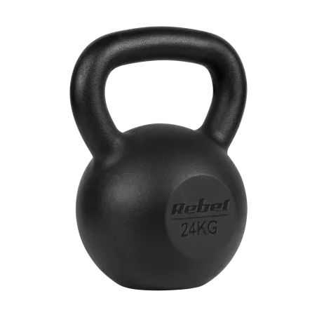 Kettlebell żeliwny 24kg, REBEL ACTIVE