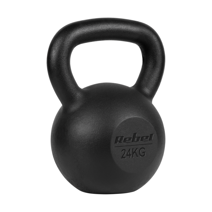 Kettlebell żeliwny 24kg, REBEL ACTIVE Kettlebell żeliwny 24kg, REBEL ACTIVE