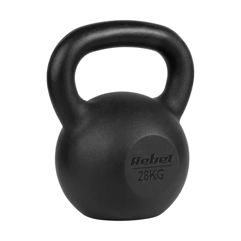 Kettlebell żeliwny 28kg, REBEL ACTIVE Kettlebell żeliwny 28kg, REBEL ACTIVE