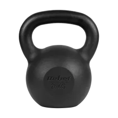 Kettlebell żeliwny 28kg, REBEL ACTIVE