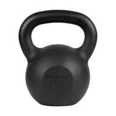 Kettlebell żeliwny 40kg, REBEL ACTIVE