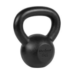 Kettlebell żeliwny 6kg, REBEL ACTIVE