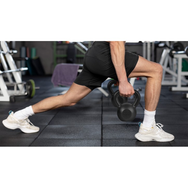 Kettlebell żeliwny 8kg, REBEL ACTIVE Kettlebell żeliwny 8kg, REBEL ACTIVE