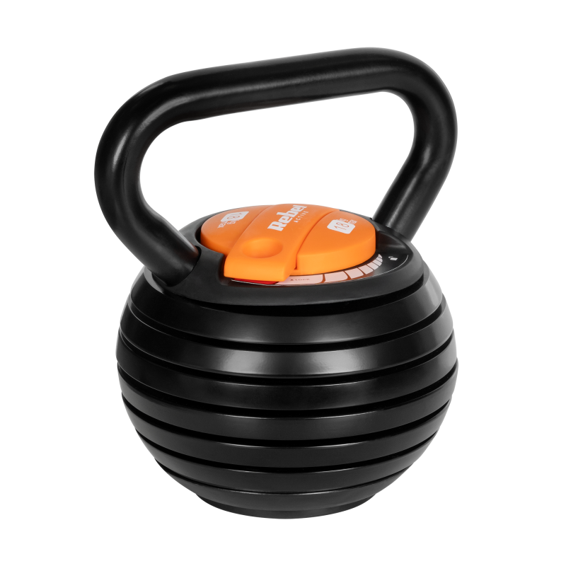 Kettlebell żeliwny automatyczny regulowany 18 kg REBEL ACTIVE