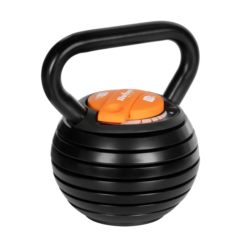 Kettlebell żeliwny automatyczny regulowany 18 kg REBEL ACTIVE Kettlebell żeliwny automatyczny regulowany 18 kg REBEL ACTIVE