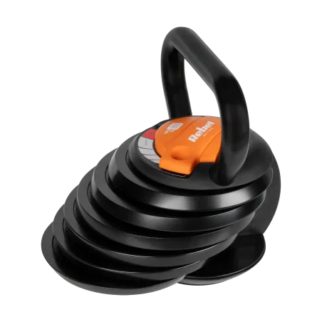 Kettlebell żeliwny automatyczny regulowany 18kg, REBEL ACTIVE