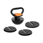 Kettlebell żeliwny automatyczny regulowany 18kg, REBEL ACTIVE