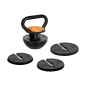 Kettlebell żeliwny automatyczny regulowany 18kg, REBEL ACTIVE Kettlebell żeliwny automatyczny regulowany 18kg, REBEL ACTIVE