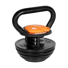 Kettlebell żeliwny automatyczny regulowany 18kg, REBEL ACTIVE