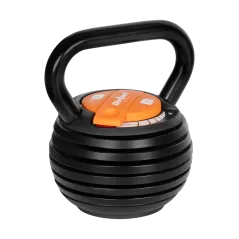 Kettlebell żeliwny automatyczny regulowany 9kg, REBEL ACTIVE