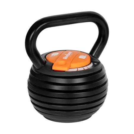 Kettlebell żeliwny automatyczny regulowany 9kg, REBEL ACTIVE
