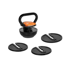 Kettlebell żeliwny automatyczny regulowany 9kg, REBEL ACTIVE