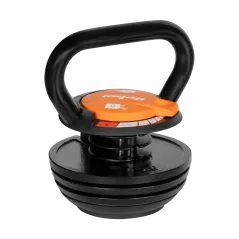 Kettlebell żeliwny automatyczny regulowany 9kg, REBEL ACTIVE