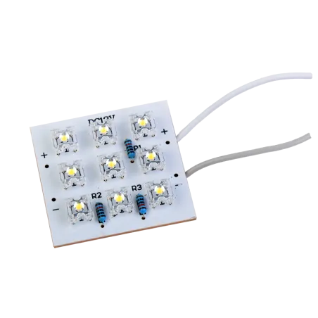 Klaster diodowy 9FLUX niebieski (PCB 40x40mm)