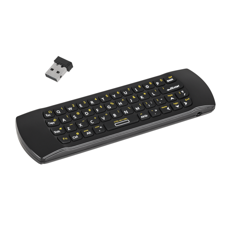 Klawiatura bezprzewodowa QUER z AIRMOUSE m.in. do Smart TV Android Dongle Klawiatura bezprzewodowa QUER z AIRMOUSE m.in. do Smart TV Android Dongle