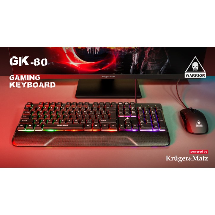 Klawiatura gamingowa Kruger&Matz Warrior GK-80 Klawiatura gamingowa Kruger&Matz Warrior GK-80