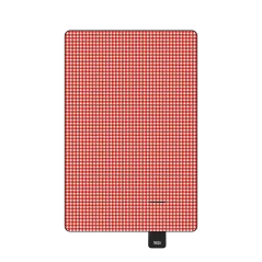 Koc mata piknikowa z izolacją 200x300 cm TEESA - czerwona krata